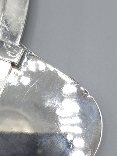 Plat à barbe en argent d'époque fin XVIIIème-Empire....