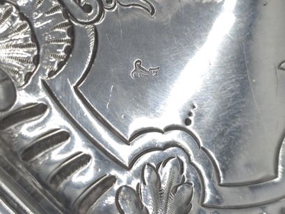 Bougeoir à main en argent.
Manche orné de...