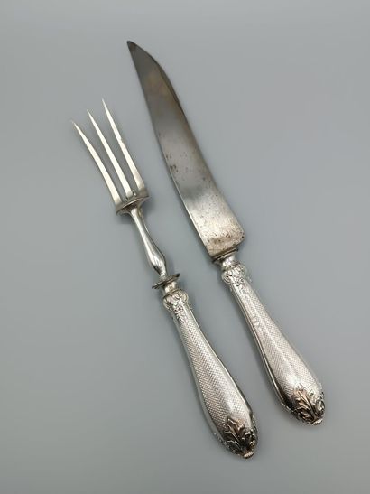 Service à gigot d'époque Napoléon III aux...