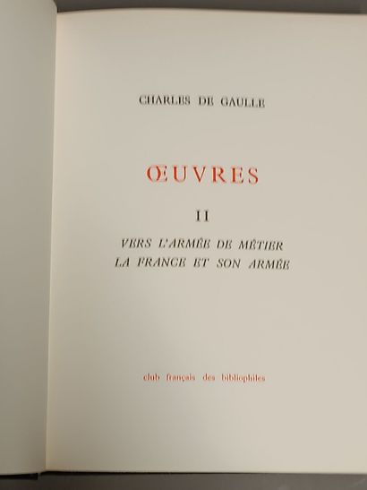 DE GAULLE Charles. 
Mémoires de guerre. 
Paris,...