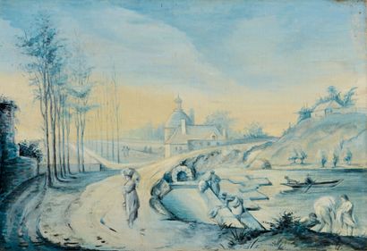 École de la fin du XIXème siècle, dans le...