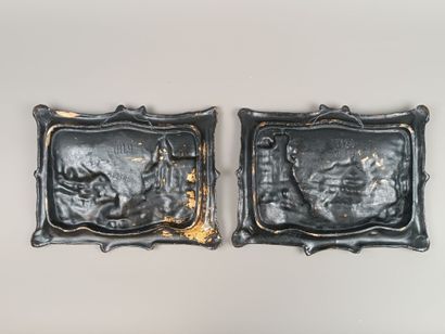 Deux cadres Terre de pipe Austria.
Dim :...
