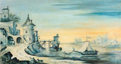 École de la fin du XIXème siècle, dans le...