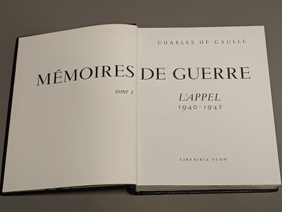 DE GAULLE Charles. 
Mémoires de guerre. 
Paris,...