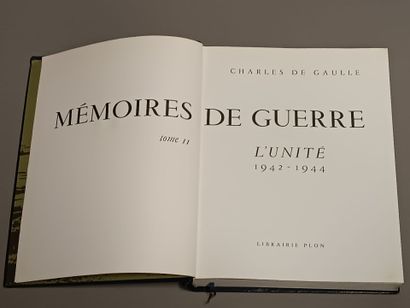 DE GAULLE Charles. 
Mémoires de guerre. 
Paris,...