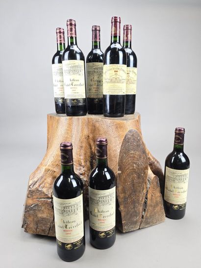 BORDEAUX, lot de 8 B
-CHATEAU CADET TERREFORT,...