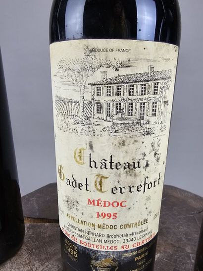 BORDEAUX, lot de 8 B
-CHATEAU CADET TERREFORT,...