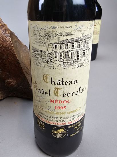 BORDEAUX, lot de 8 B
-CHATEAU CADET TERREFORT,...