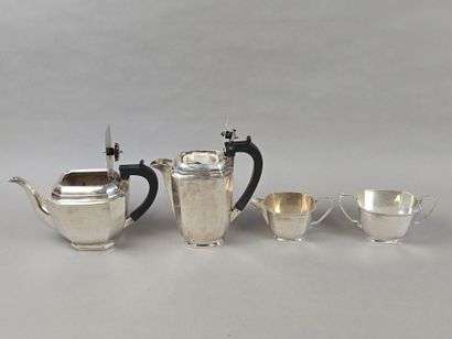 Silver tea and coffee set including a coffee...