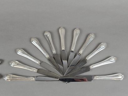 PUIFORCAT-MELLERIO 
Double set of knives...