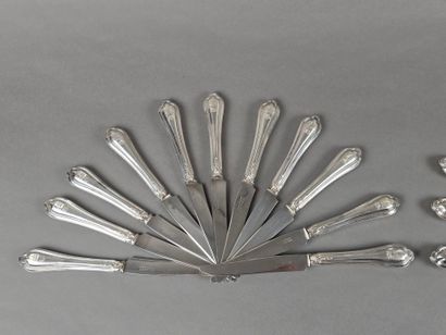 PUIFORCAT-MELLERIO 
Double set of knives...