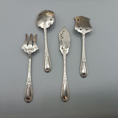 Pierre BEZON 
Silver hors d'oeuvres set with...