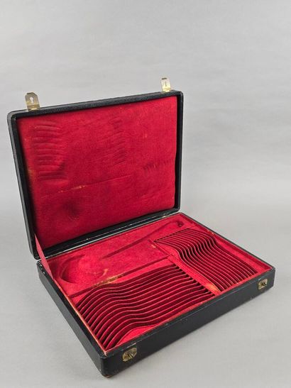 Coffret de ménagère en bois au couvercle...