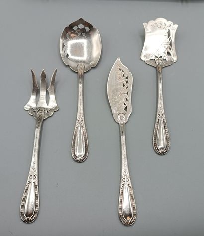 Pierre BEZON 
Silver hors d'oeuvres set with...