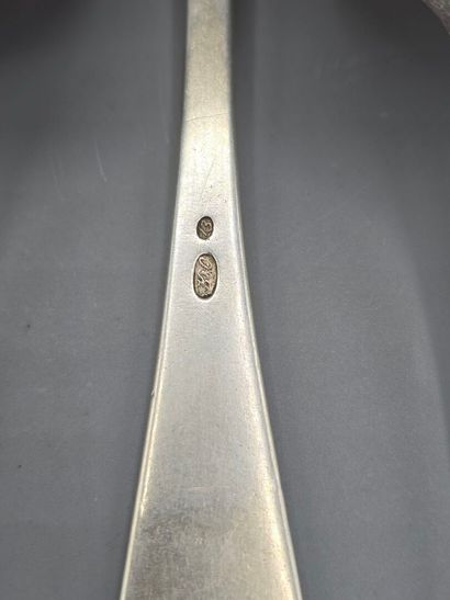 Silver cutlery set consisting of 6 place...