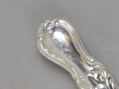 Service of entremets-cheese knives with silver...