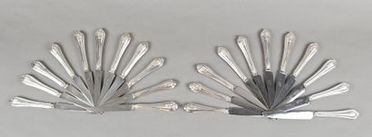 PUIFORCAT-MELLERIO 
Double set of knives...