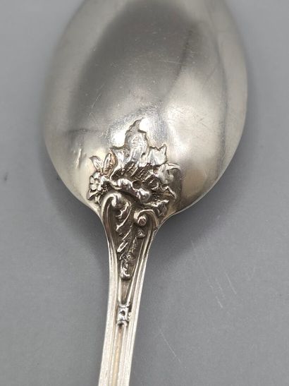 Complete Louis XV-style silver tea/coffee...