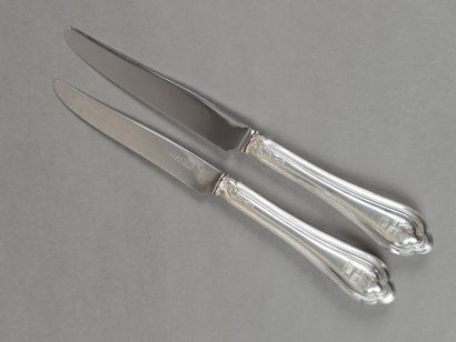 PUIFORCAT-MELLERIO 
Double set of knives...
