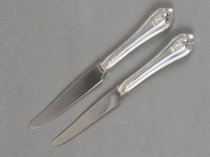 PUIFORCAT-MELLERIO 
Double set of knives...
