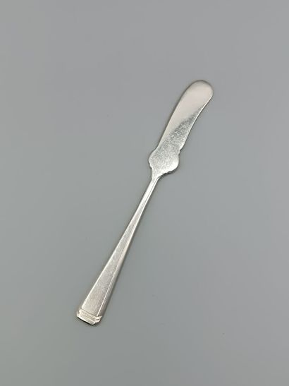 Silver tartine set (6).
Goldsmith's title...