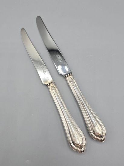 PUIFORCAT-MELLERIO 
Double set of knives...