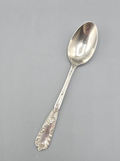 Complete Louis XV-style silver tea/coffee...
