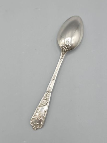 Complete Louis XV-style silver tea/coffee...