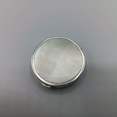 Boite-pilulier de forme circulaire en argent...