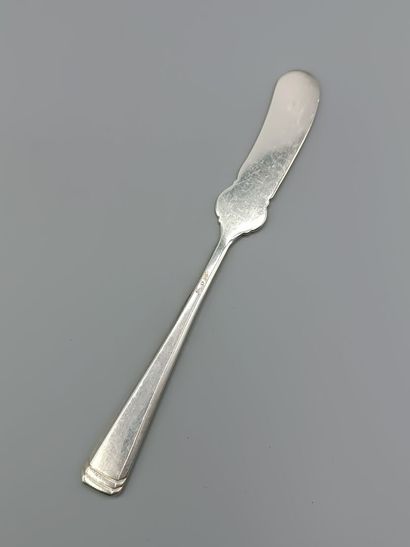 Silver tartine set (6).
Goldsmith's title...