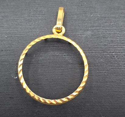 Monture de pendentif en or jaune 750°° de...