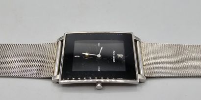 Lot de trois montres d'homme en métal dont:
-...