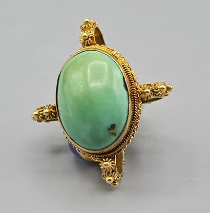 Pendentif breloque en or jaune 750°°.
Il...