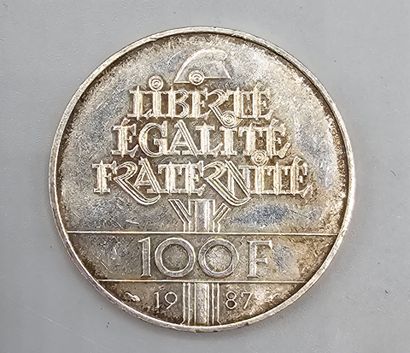 FRANCE.
2 pièces commémoratives de 100 francs...