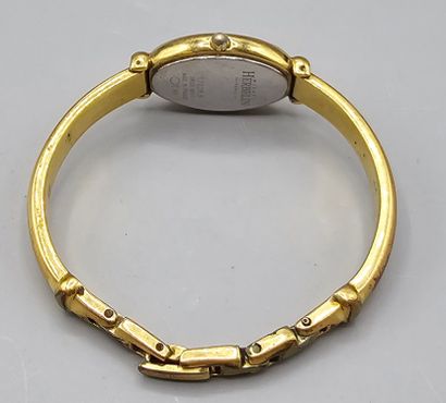 Lot de 7 montres de dame en métal doré comprenant...