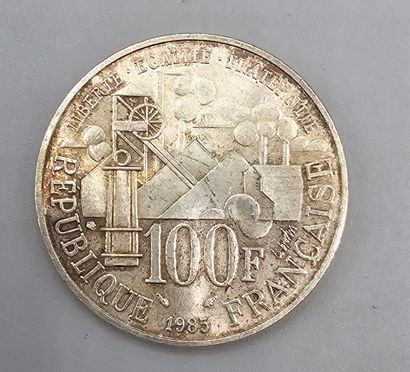 FRANCE.
2 pièces commémoratives de 100 francs...