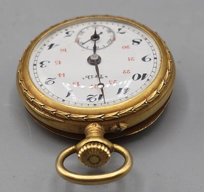 'TRIB'
Montre de col en or jaune 750°° (cuvette...