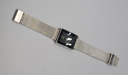 Lot de trois montres d'homme en métal dont:
-...