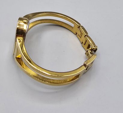 Lot de 7 montres de dame en métal doré comprenant...