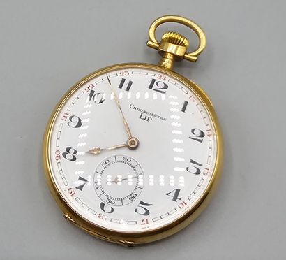 LIP Chronomètre
Montre de poche en or jaune...