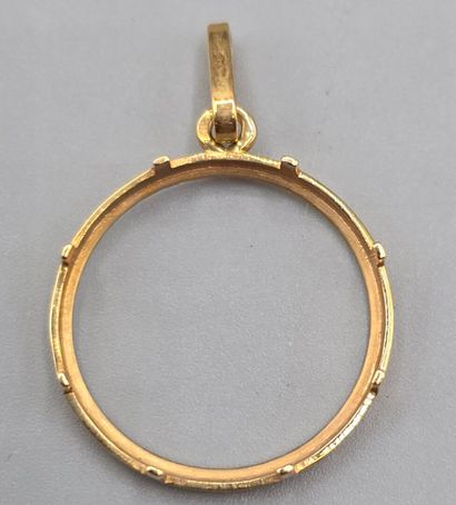 Monture de pendentif en or jaune 750°° de...
