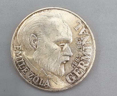 FRANCE.
2 pièces commémoratives de 100 francs...