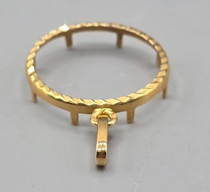 Monture de pendentif en or jaune 750°° de...
