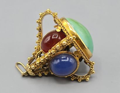 Pendentif breloque en or jaune 750°°.
Il...