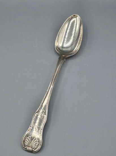 LONDRES, 1819
Cuillère à ragoût en argent,...