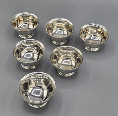 TIFFANY 
Suite de six coupelles (service...