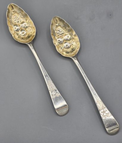 LONDRES 1801
Paire de grandes cuillères de...
