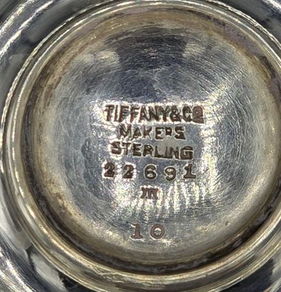 TIFFANY & CO
Paire de salières en argent.
Mention...