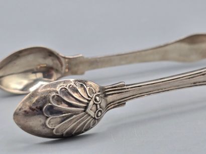 Pince à sucre en argent, modèle 