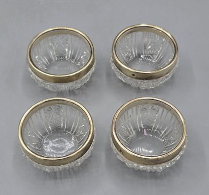 SAGLIER Frères
Serie de quatre salerons en...